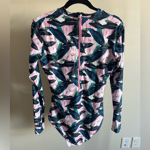 Tame the Sun 2-Piece Bundle Long Sleeve One-Piece Swimsuits Size 12 UPF 50 - Picture 15 of 15